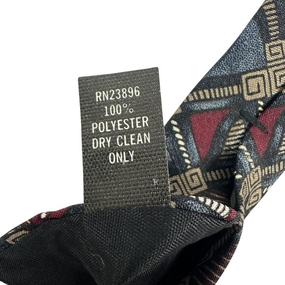Vintage 615 Collection Geometric Pattern Tie - Picture 4 of 5